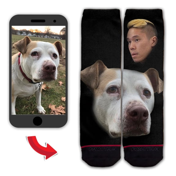 Function - Custom Floating Head Portraits Pet Fashion Socks Animal Face Gift