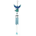 thumbnail image 2 of Wind Chime Iron Metal Crafts Ornaments Glass Painted Spray Courtyard Balcony Porch Pendant, 2 of 6