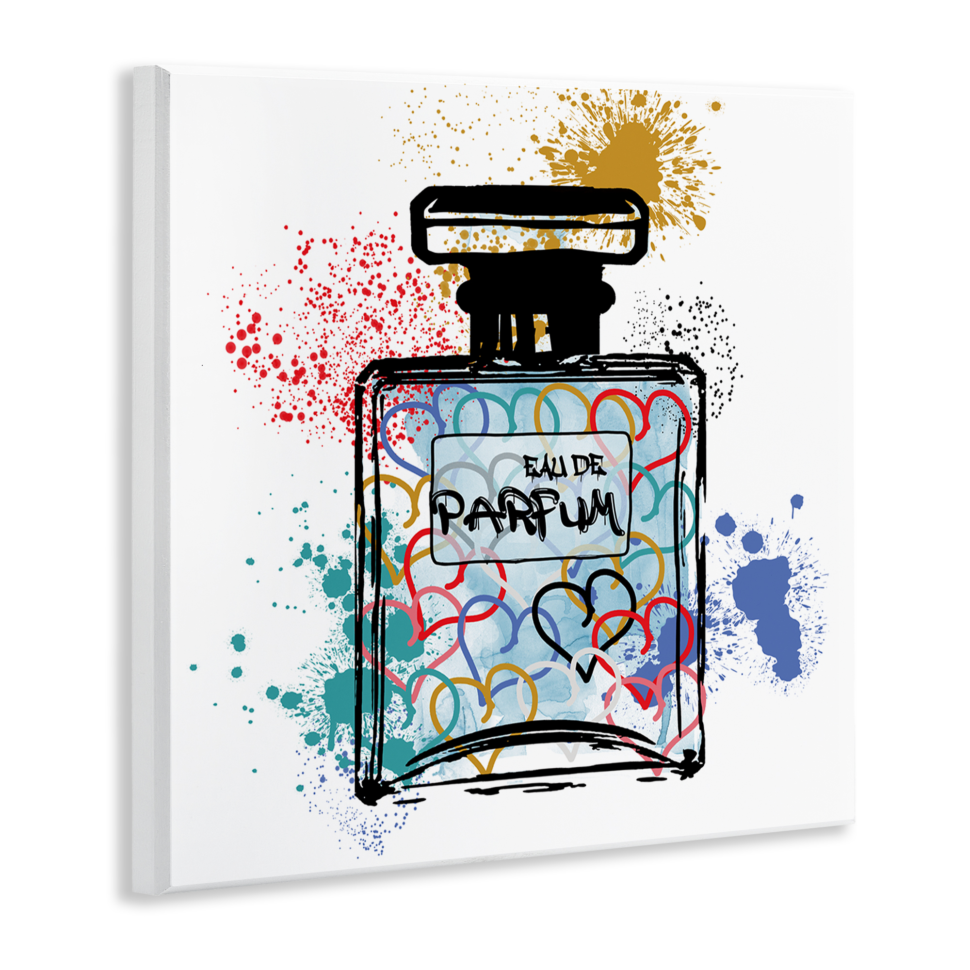 Stupell Industries Urban Patterned Perfume Fashion Painting Unframed Art Print Wall Art, 12 x 12