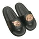 thumbnail image 3 of Zapatillas de PVC cómodas, diseño ergonómico, patrón de dibujos animados, sandalias de suela gruesa, zapatillas de interior para el hogar, té con leche, perro, color negro 40-41, 3 of 12