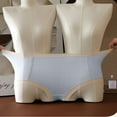 thumbnail image 4 of MuZeFu Underwear for Women Briefs Women's Solid Color Plus Size High Waist Cotton Pear Shaped Figure Enlarged Underwear, 4 of 6