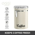 thumbnail image 3 of Stainless Steel Coffee Canister 62 fl oz,Airtight Clamp Lid,Clear See-Thru Top for Coffee Bean Storage, 3 of 7