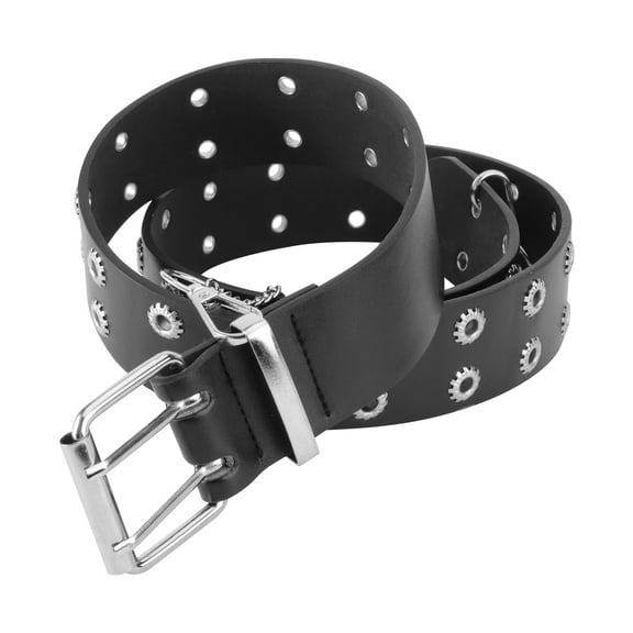 MLINS  Chunky Double Breasted Toothed Belt New Fashion Style Women's Gift Miss