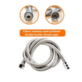 thumbnail image 4 of Ryhampaper High Pressure Handheld Shower Head, 5 Settings Water Spray Shower Head with 5FT Hose and Adjustable Mount Silver, 4 of 7