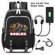 thumbnail image 2 of Roblox mochila Virtual World para estudiantes, de Color caramelo Bolsa Escolar, bolsa de viaje al aire libre para hombres y mujeres, bolsa para parejas, niñas, niños, 2 of 4