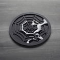 thumbnail image 3 of Silicone Spider Web Coasters for Drinks - 6 Pack Unique Design Spider Drink Coasters, 4Inch Black Coaster Set,Blue, 3 of 5