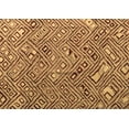 thumbnail image 1 of Ahgly Company Indoor Rectangle Abstract Brown Modern Area Rugs, 2' x 5', 1 of 4