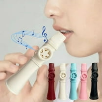 Professional Kazoo for Adults Kids, Upgrade Plastic Kazoos with Adjustable Tone Multi Colors Kazoo Musical Instruments for Guitar, Ukulele, Piano & Violin, Easy to Learn (White)