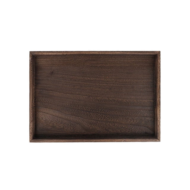 Bgsha Plateau de Service en Bois Massif Design Moderne pour Table à Thé et sous-Verres