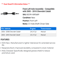 thumbnail image 2 of Front Left CV Axle Assembly - Compatible with 2005 - 2010 Chevy Cobalt 2006 2007 2008 2009, 2 of 2
