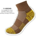 thumbnail image 4 of Ankle Socks Womens Athletic Thick Cushioned Running Hiking Low Cut 5-Pairs, 4 of 6