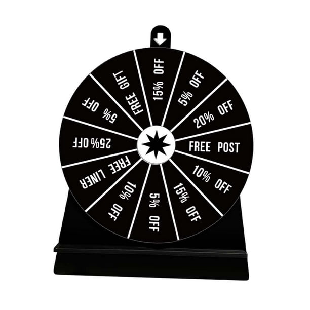 Turntable Drinking Wheel Fortune Game 12 Prize Slots Business Activities  Acrylic 