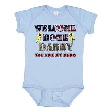 

Inktastic Welcome Home Daddy Gift Baby Boy or Baby Girl Bodysuit