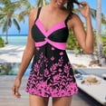 thumbnail image 2 of MKLEKYY Trajes De Baño Mujer 2 Piezas Women Two-Piece Swimsuit Bathing Suit Swimwear High Waist Monokini Tankini, 2 of 2