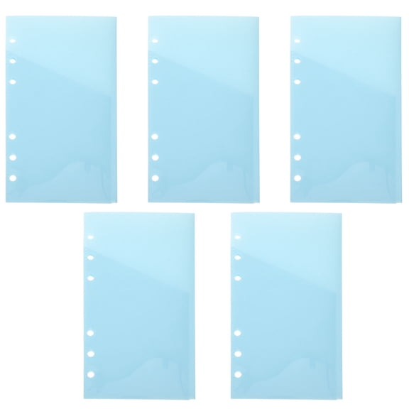 Masteelf 5-Pack Cash Binder for Money Management, Finance Planner with Loose-Leaf Double Insert Organizer Pouches