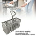 thumbnail image 3 of Cutlery Storage Basket, Plastic Material Lightweight Universal Dishwasher Basket Wide Compatibility Secure and Lasting Large Capacity  for Home Use, 3 of 7