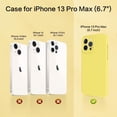 thumbnail image 2 of Designed for iPhone 13 Pro Max Case, Slim Liquid Silicone Full Body Screen Camera Protective Shockproof Phone Case with Soft Microfiber Lining 6.7 inch, Yellow, 2 of 18