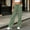 Green, variant on Kctiaxy Green Sweatpants Women High Waisted Drawstring Solid Color Long Joggers Wide Leg Comfy Lightweight Open Bottom Sports Pants with Pockets L