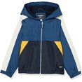 thumbnail image 1 of Boys' Midweight Fleece Lined Windbreaker Jacket (7, Blue-Orange), 1 of 2