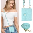 thumbnail image 2 of Women Wallet Purse for Samsung Galaxy Z Flip 5 5G Case Crossbody with Credit Card Holder Strap Lanyard RFID Blocking Protection Flip Leather Zipper (Green, Z Flip 5), 2 of 18