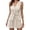 Gold, variant on Women's Summer Linen 2 Piece Outfit Belted Vest and High Waisted Shorts Set for Casual Workwear Vacation