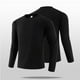 thumbnail image 5 of Blusas y camisas de manga larga con cuello redondo para hombre, estilo casual, a la moda, de color liso, para correr, fitness, con cremallera elástica alta, bolsillo, manga larga, cuello redondo, para, 5 of 7