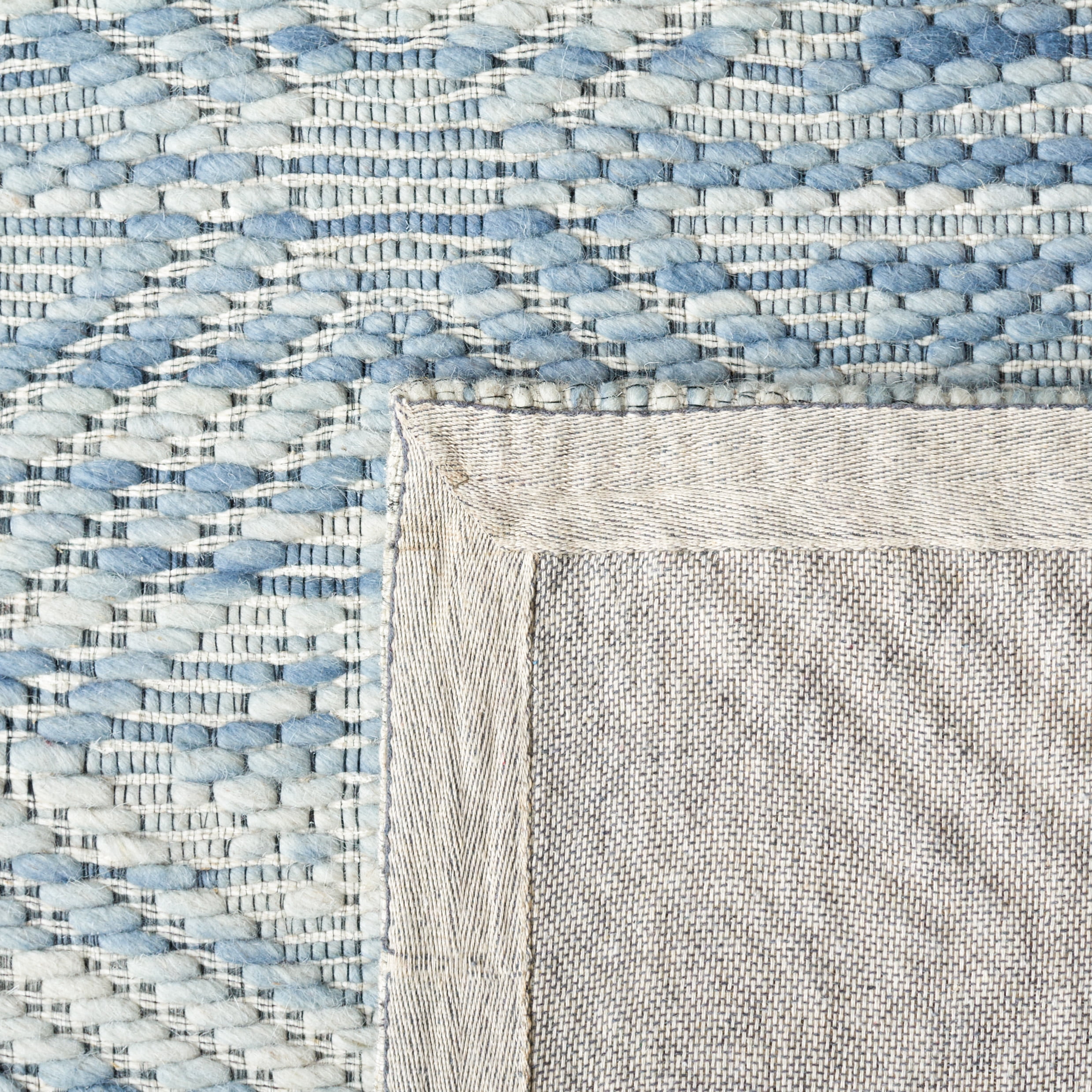 SAFAVIEH Marbella Rhonda Diamond Area Rug, Light Blue/Beige, 8' x 10'