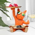 thumbnail image 4 of Estatuilla de Perro Fernando Organizador de Escritorio Resina Naranja, 4 of 8