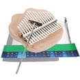 thumbnail image 2 of KAKOWELY 1 Set Small Kalimba 17 Keys Thumb Piano Beginner Musical Instrument Kalimba Portable Kalimba,5.71X"X5.47"X1.69", 2 of 4