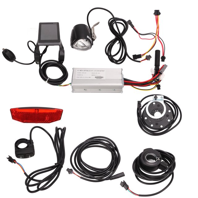 Juego De Controlador De Motor De Bicicleta Eléctrica, Kit De Controlador De Bicicleta Eléctrica De Disipación De Calor Ampliamente Aplicable Totalmente Equipado Para Bicicletas