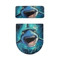 thumbnail image 5 of HELLHERO Shark Pattern Fits All Toilet Shapes Adjustable Elastic Bottom Elastic Fabric Bathroom Seat Covers Bathroom Home Elastic Installation Easy to Clean, 5 of 8