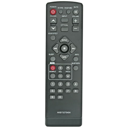 New Sound Bar Remote Control AKB73275404 Replacement for LG Soundbar LSB306