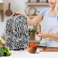 thumbnail image 3 of HELLHERO Zebra Kitchen Blender Dust Cover Fitted Home Kitchen Indoor Machine Washable Thickened Blender Dust Cover with Waterproof, 3 of 6