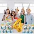 thumbnail image 4 of Canticos 4th Party Supplies Decoration Cake Topper Cupcake Big Number Balloon Set Birthday Decor Kit, 4 of 5