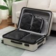 thumbnail image 4 of 4pc Travel Bag Set Luggage Classification Storage Compression Bag Clothing Sorting Bag Portable Handheld Storage Bag, 4 of 9