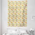 thumbnail image 1 of Fruits and Vegetables Tapestry, Colorful Fresh Farm Products Scattered on a Plain Background, Wall Hanging for Bedroom Living Room Dorm Decor, 60W X 80L Inches, Multicolor, by Ambesonne, 1 of 2