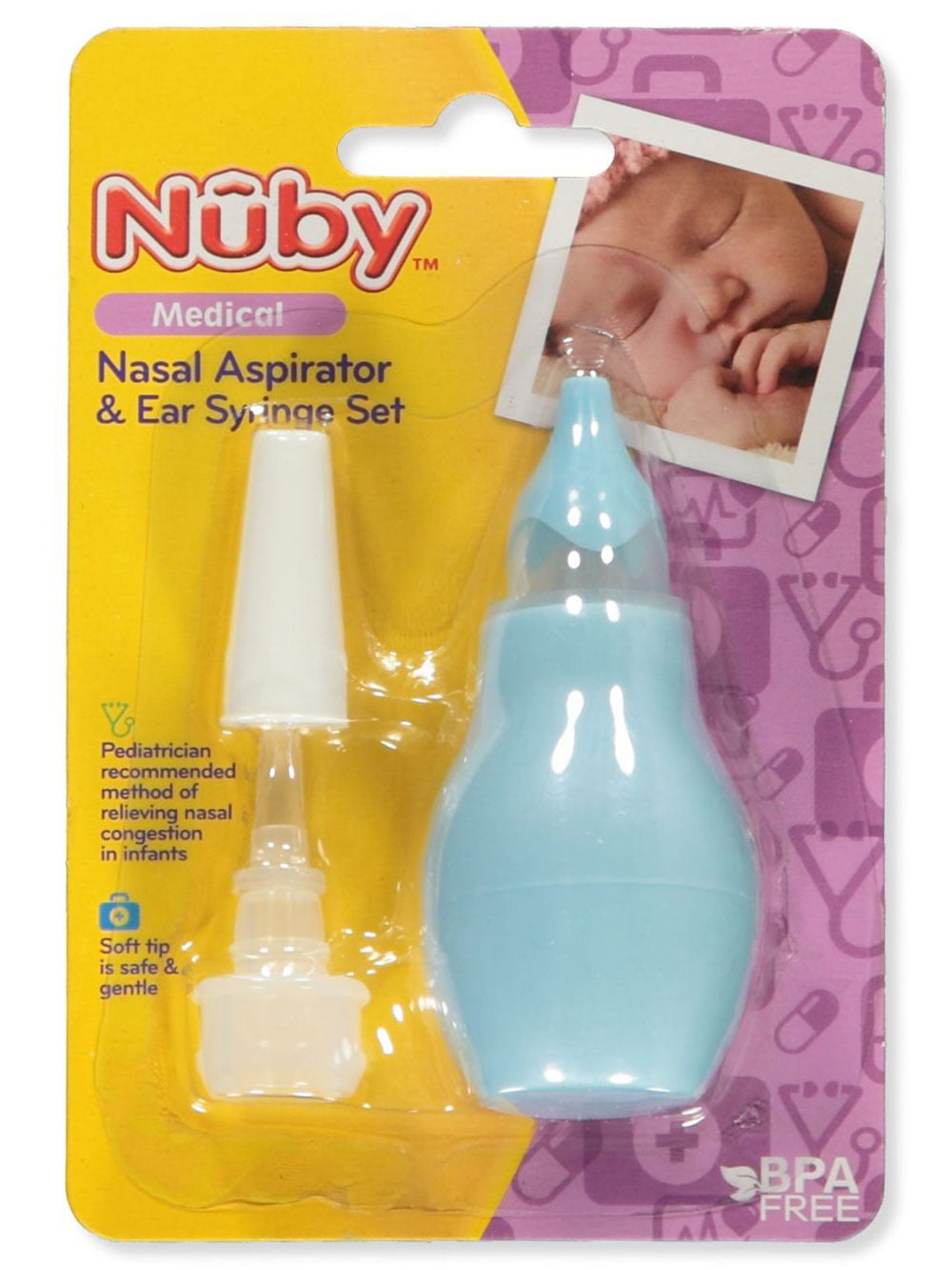 Give clutch magic Nuby Medical Nasal Aspirator & Ear Syringe Set - green, one size -  Walmart.com