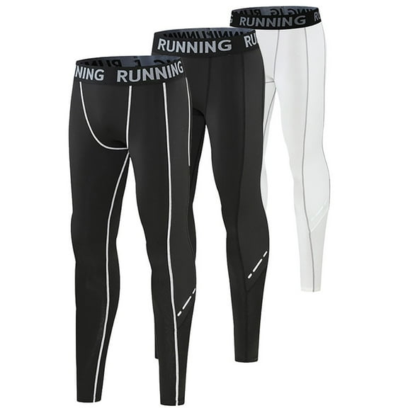 Uccdo 1/3 Pack Boys' Compression Leggings Pants Tights Athletic Base Layer for Sports Running Hockey Basketball, Size 5-11 Years