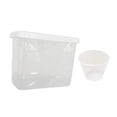 thumbnail image 2 of DOLITY Grain Storage Box Durable Rice Bucket Rice Storage Container for Nuts Pet Food S clear, 2 of 9