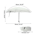 thumbnail image 2 of Unique Bargains Mini Windproof Folding Lightweight Umbrella Light Gray, 2 of 6