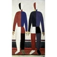 thumbnail image 3 of Malevich, Kazimir 10x14 Black Modern Framed Museum Art Print Titled - Sportsmen (right), 3 of 5