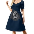 thumbnail image 2 of Ilustracis de un sello de superficie Vestido de manga corta vestido de fiesta de lujo para mujer vestido elegante, 2 of 7