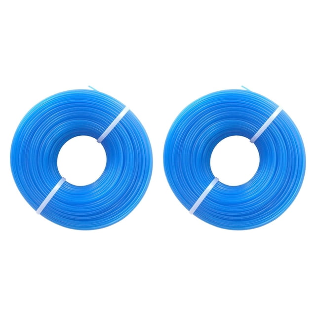 Trimmer de hierba -Línea 2 rollos de 1.6 mm Premium, fácil de instalar Cable de nylon práctico de 100 m directamente reemplazado para jardín de césped