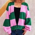 thumbnail image 2 of Women's Sweater Cardigan 3D Floral Long Sleeve Ribbed Knit Cardigan Sweaters V-Neck Button Down Coat Outwear, 2 of 5
