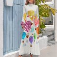 thumbnail image 3 of Vestido largo con globo aerostático, vestido sexy de verano para mujer, vestido corto atrevido, vestido de noche de verano para mujer, 3 of 4