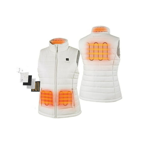 Ororo Womens Off-White Classic Heated Vest Kit 3X