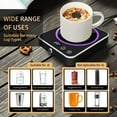 thumbnail image 5 of BN-LINK Coffee Mug Warmer with Light, Electric Cup Warmer for Desk with 3 Temperature Settings, Auto Shut Off, Beverage Warmer for Heating Coffee, Milk, Tea and Hot Chocolate(Black), 5 of 9
