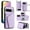 Purple, variant on Furiet Wallet Case for Google Pixel 10/10 Pro 5G with Tempered Glass Screen Protector Slim Flip Purse Shoulder Strap, Luxury PU Leather Card Holder Stand Phone Cover for Pixel10 10Pro Ten Deep Purple