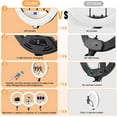 thumbnail image 3 of 18” Foldable LED Ring Light with Stand for iPhone & iPad, Dimmable 2700-6500K with LED Display, 2 USB Ports & 4 Phone/Tablet Holders – Perfect for Makeup, Tattoo, Barber, Studio & Video Recording, 3 of 7