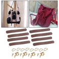 thumbnail image 1 of 4 Uds. de correas para coser de imitación con bisagras, correa de repuesto para de hombro de material cuero, correas de material cuero de repuesto para Café oscuro Salvador Correa de bolso, 1 of 10